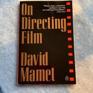 DAVID MAMET: On Directing Film - 107 pages - Book English